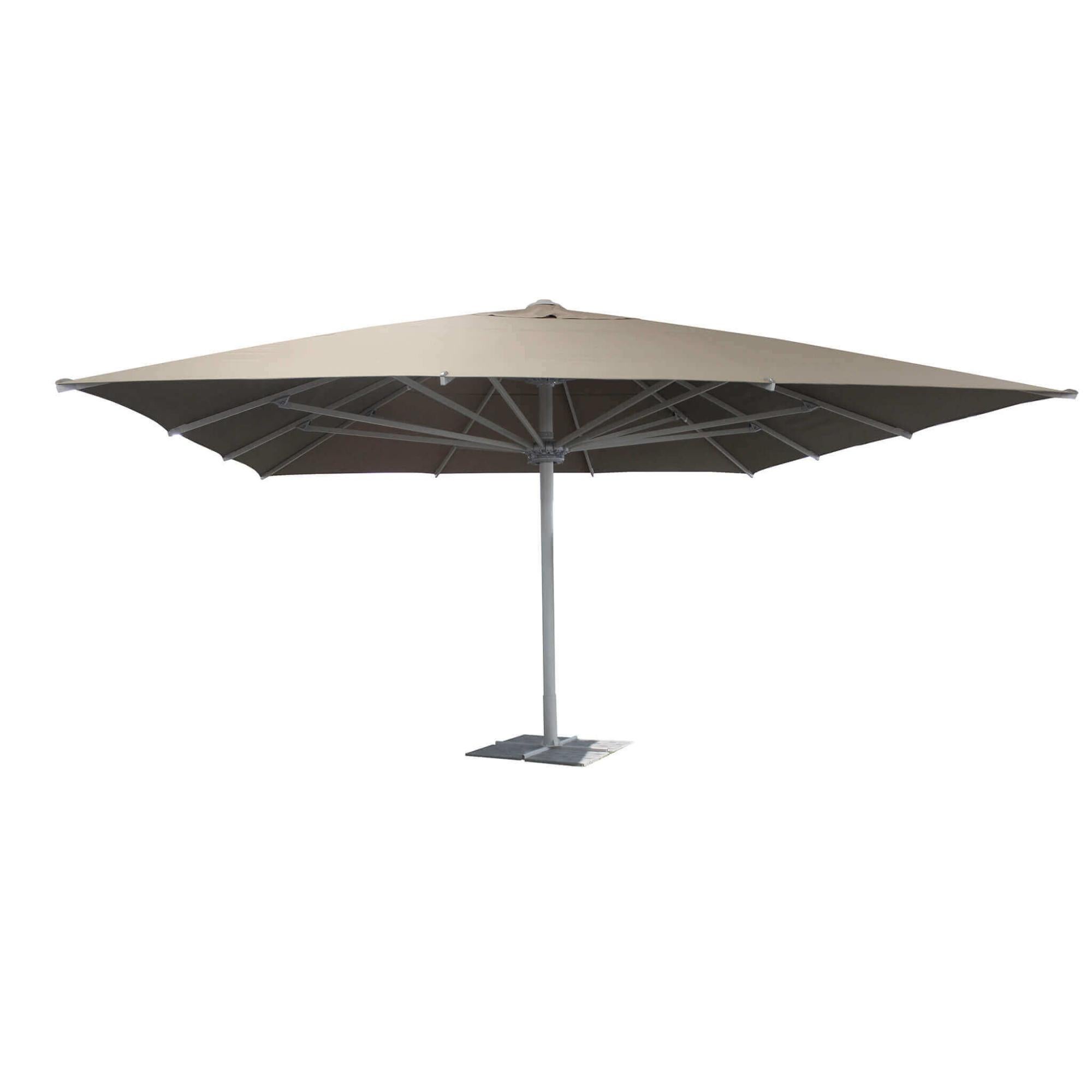 Ombrellone Da Giardino Rettangolare 2x3 M In Poliestere Impermeabile Con Manovella - Beige/Grigio/Verde/Rosso