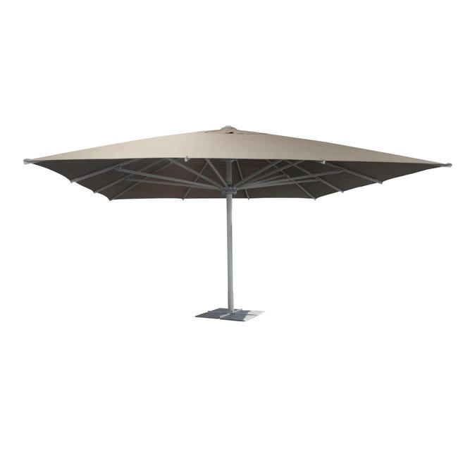 Ombrellone Da Giardino Rettangolare 2x3 M In Poliestere Impermeabile Con Manovella - Beige/Grigio/Verde/Rosso