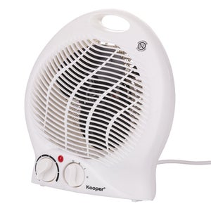 Termoventilatore da bagno scaldino portatile bianco 1000-2000 W funzione  caldo freddo