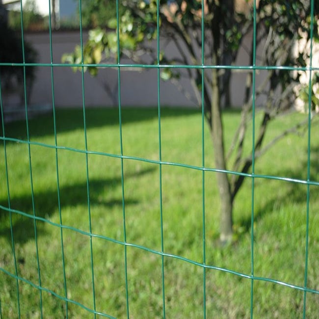 Rete per recinzioni animali elettrosaldata Zincata Plastificata con maglia  quadrata 12x12 Rotolo 10 mt. - 50cm