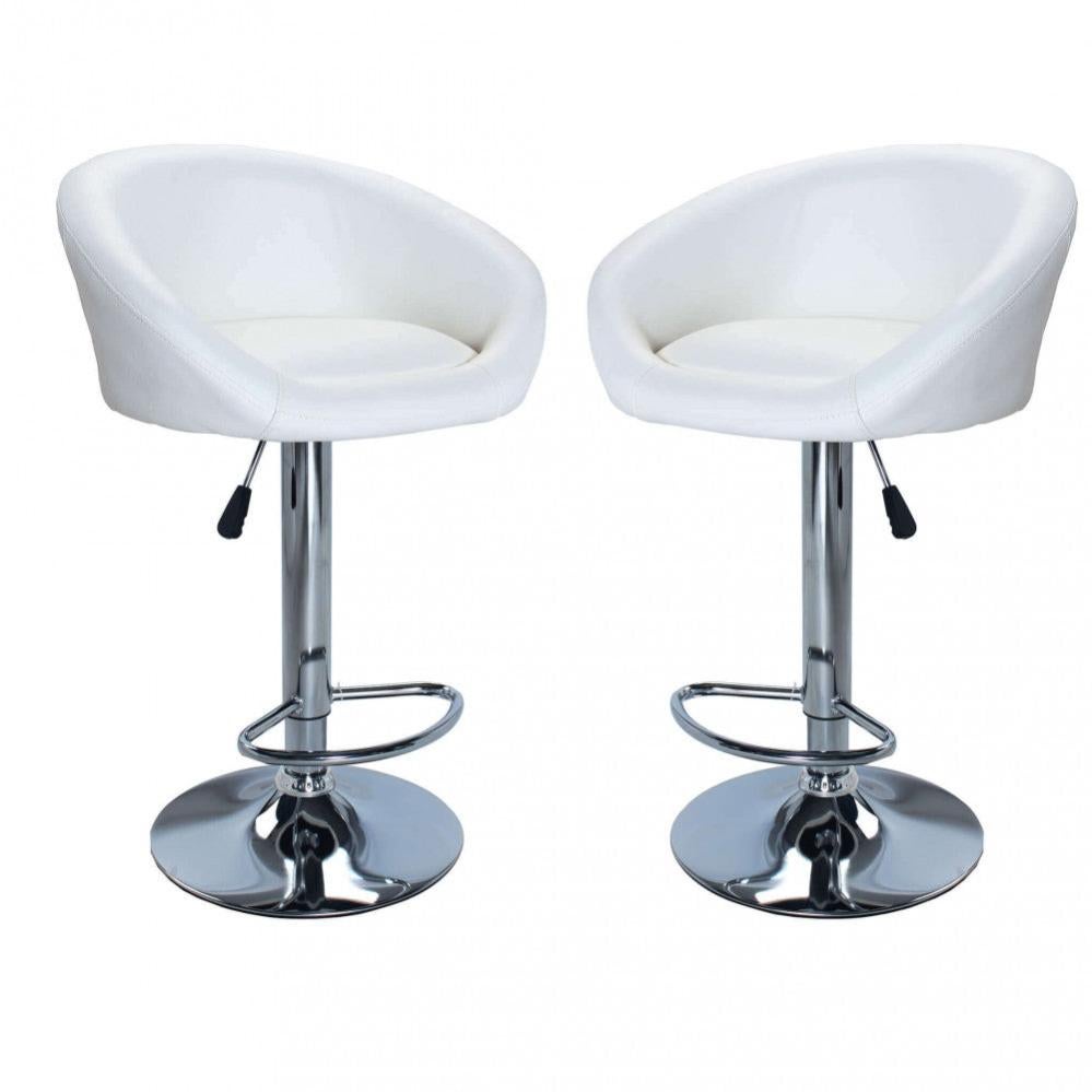 Sgabello Da Bar Nathan James Cohen – Stile Mid-Century Moderno, Imbottito In Ecopelle Nera, Gambe In Legno Massello, Altezza 73,7 Cm