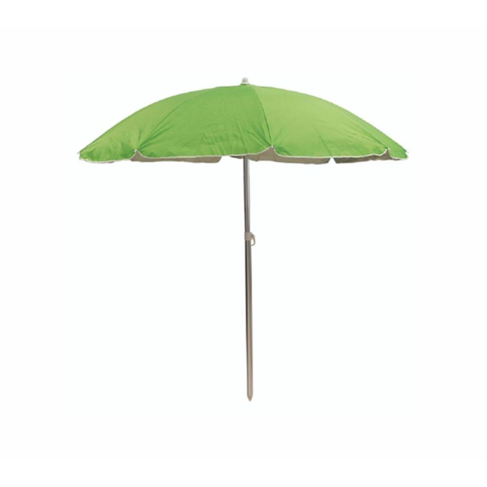 Ombrellone Da Spiaggia 200x220 Cm Inclinabile | 8 Stecche, Asta In Ferro, Portabicchiere | Resistente Al Sole E Alla Ruggine | Per Giardino, Terrazzo, Mare