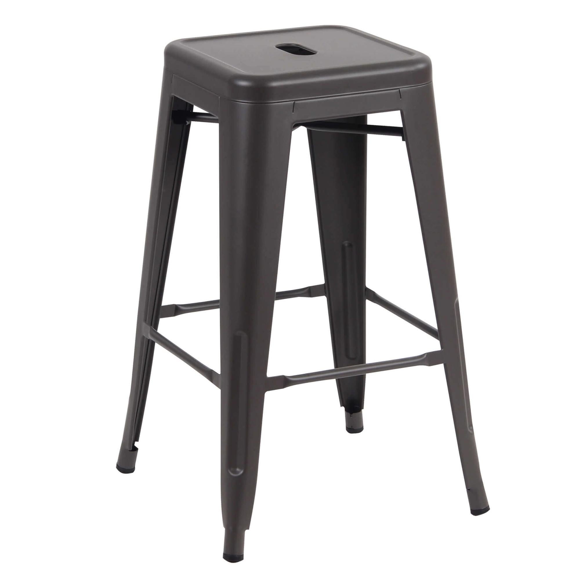 Sgabello Bar ELIOS XONE - Alluminio, Polywood, Bianco, 55x64x112 Cm, Per Giardino E Interni - Foto 11