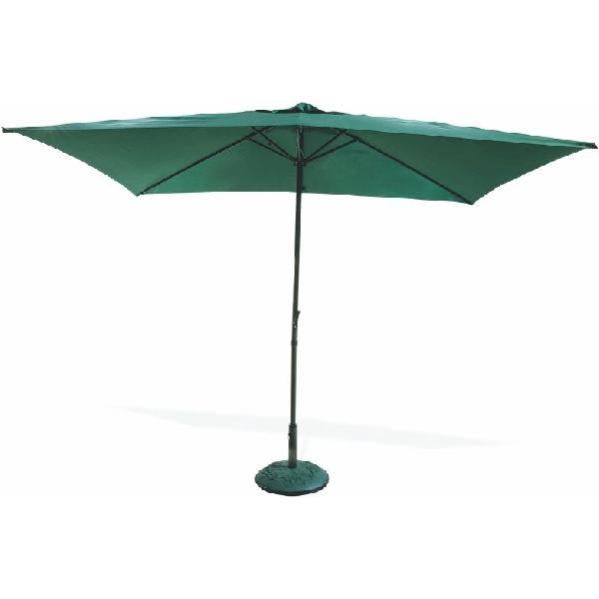 Siena Garden Ombrellone Rettangolare Avio, 300x200 Cm, Alluminio Antracite, Tessuto Verde UPF 50+, Con Manovella - 5