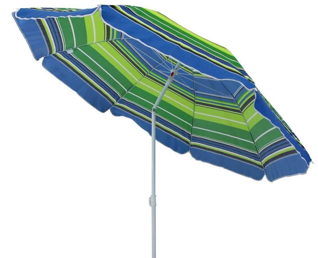 Ombrellone decentrato con palo in acciaio Blu azzurro 250x250 cm