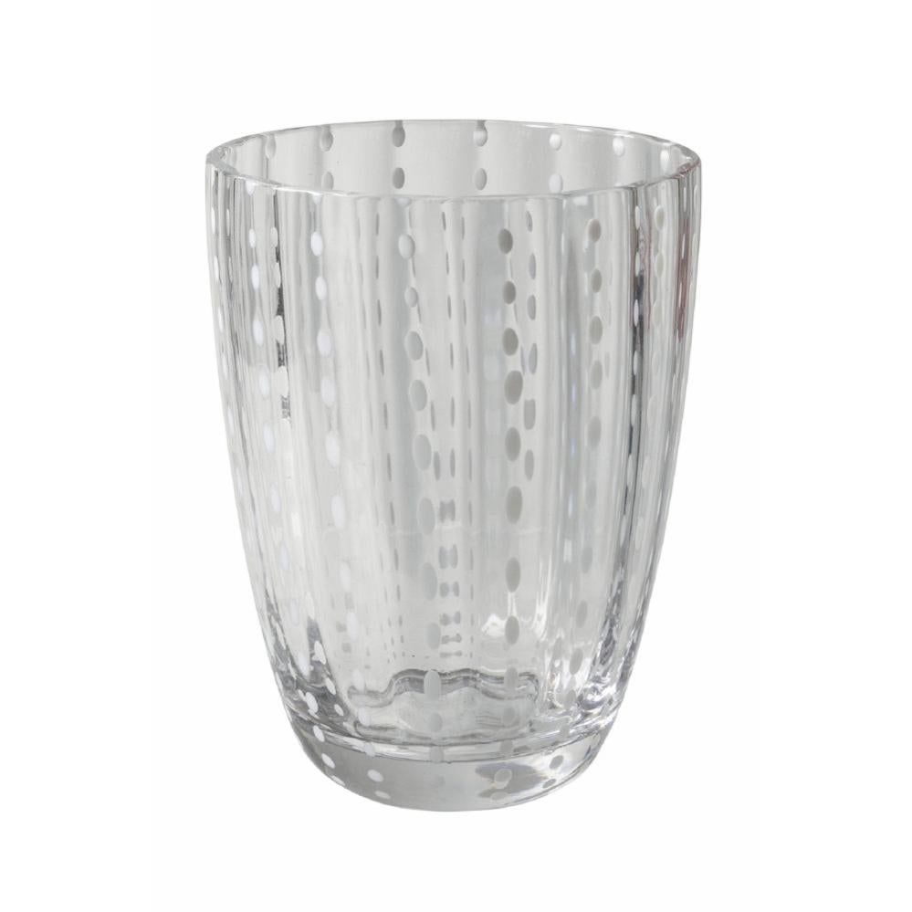 Set coppia bicchieri brillanti arcobaleno 420 ml vetro roccia vetro