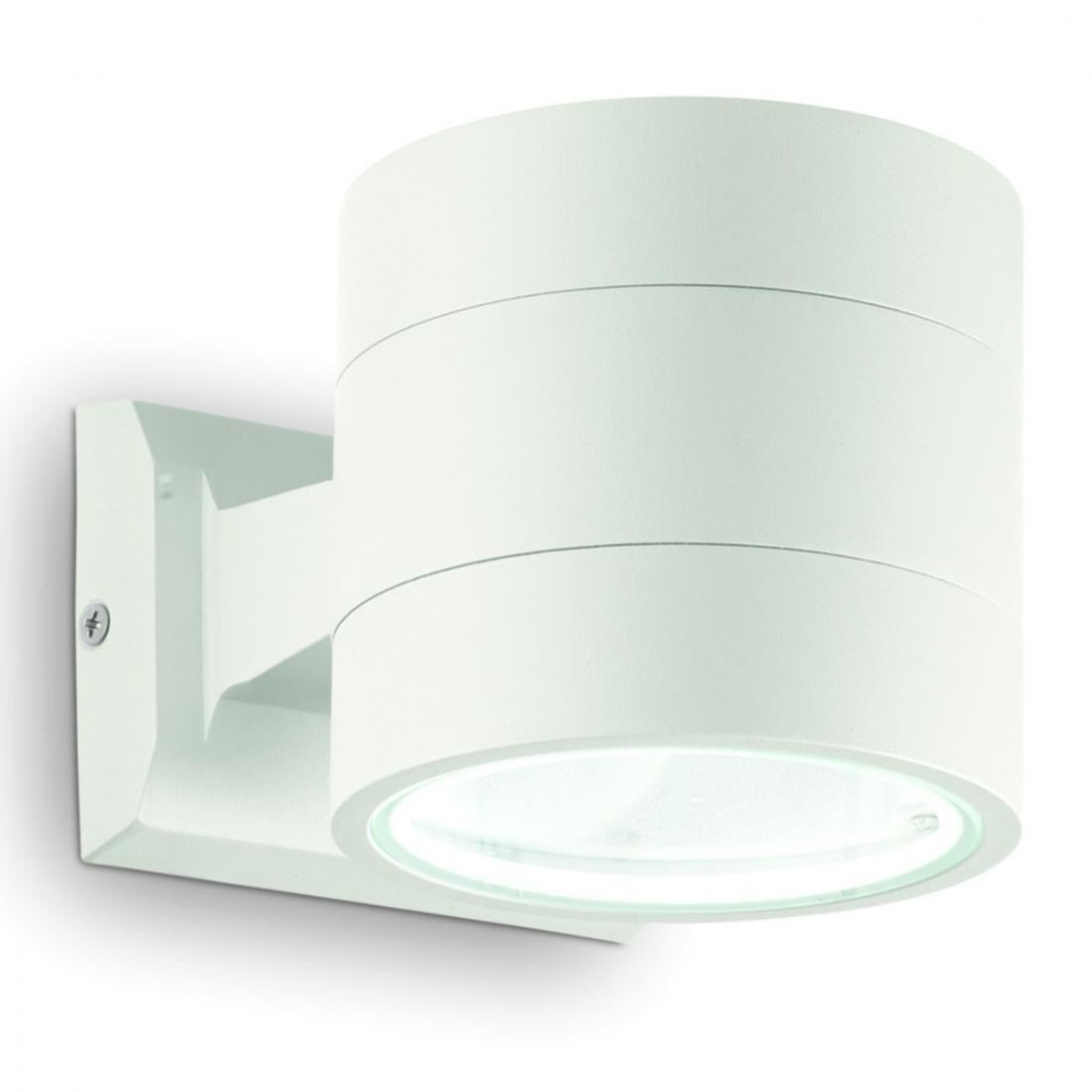 Applique id-snif round ap1 g9 led ip54 alluminio biemissione lampada ...