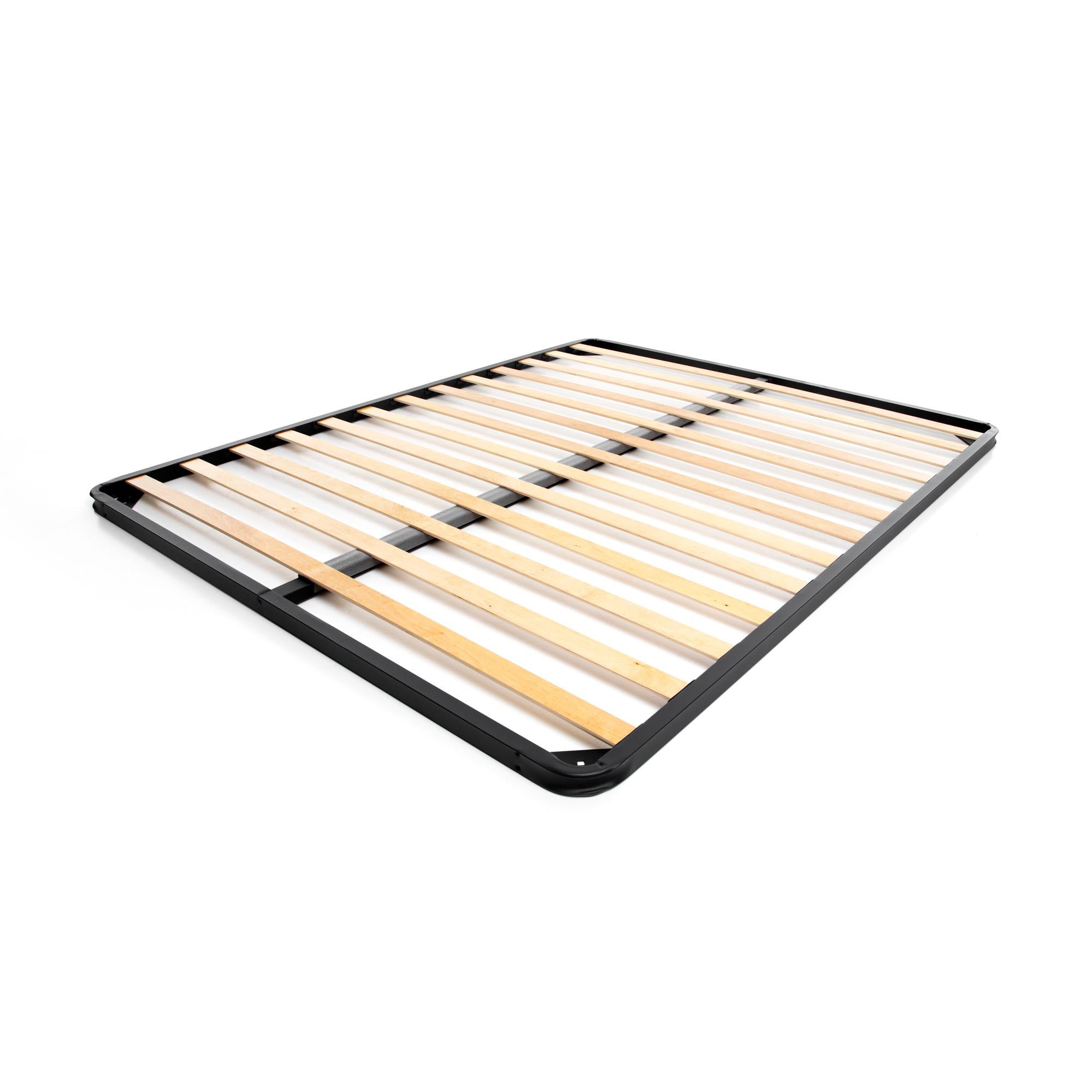 Rete Matrimoniale 160x190 Rinforzata Made In Italy - Struttura Letto Con 4 Piedi Per Taglie Forti - Foto 5