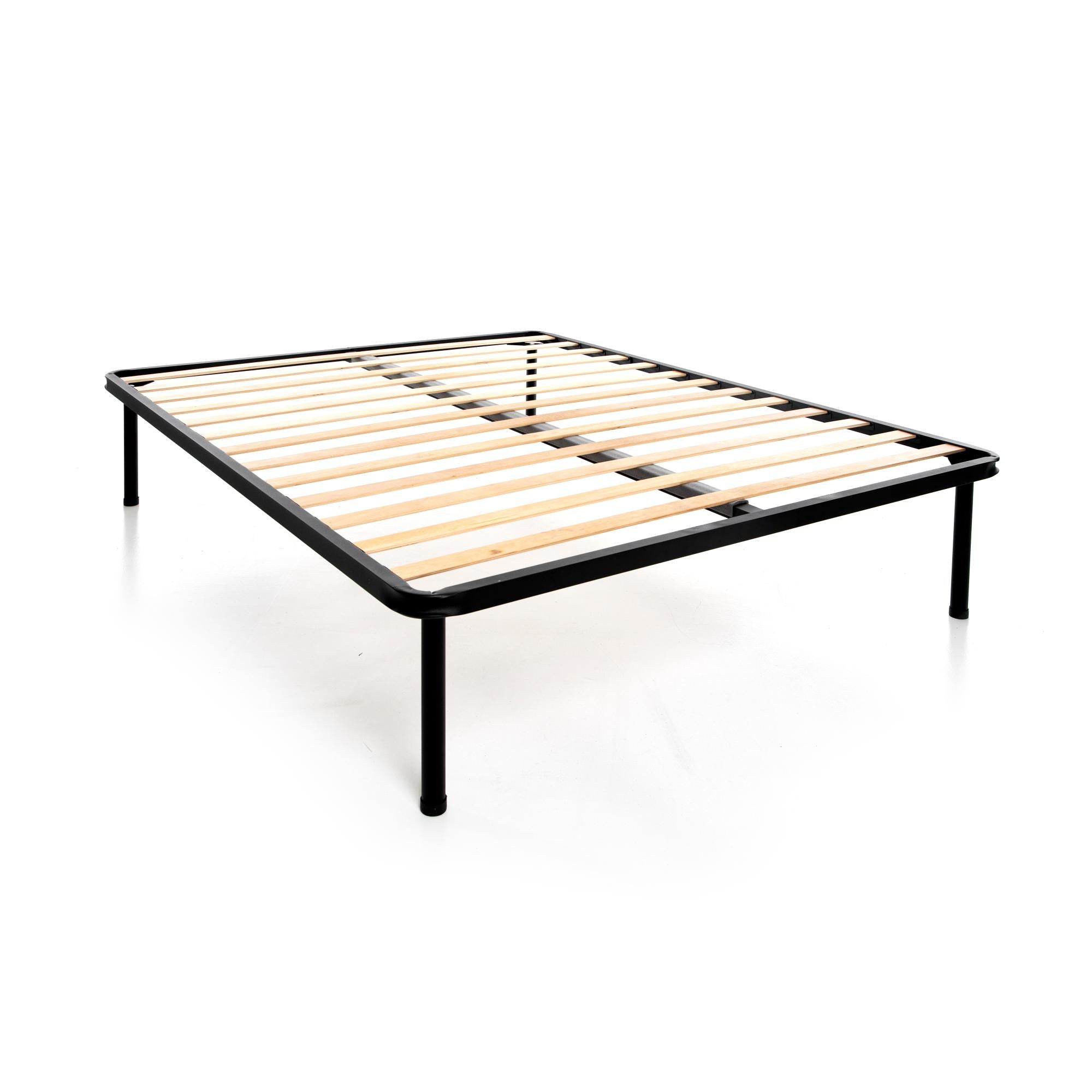 Rete Letto Queen Size In Bambù Sementa, Altezza 35,5 Cm, Doghe In Acciaio, Struttura Rinforzata E Silenziosa, Facile Montaggio