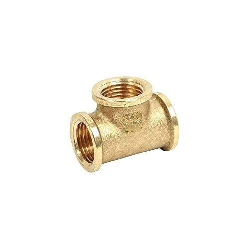 YOUHO 5 Raccordi A T In Ottone Da 5/8'' Per Tubi Flessibili – Raccordo A 3 Vie Con 15 Fascette Stringitubo Incluse