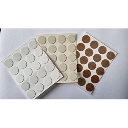 1160 Pezzi Adesivi Copriforo Per Viti Mobili - Autoadesivi Bianchi In PVC, 3 Dimensioni (12/15/21 Mm), Per Armadi E Cucine