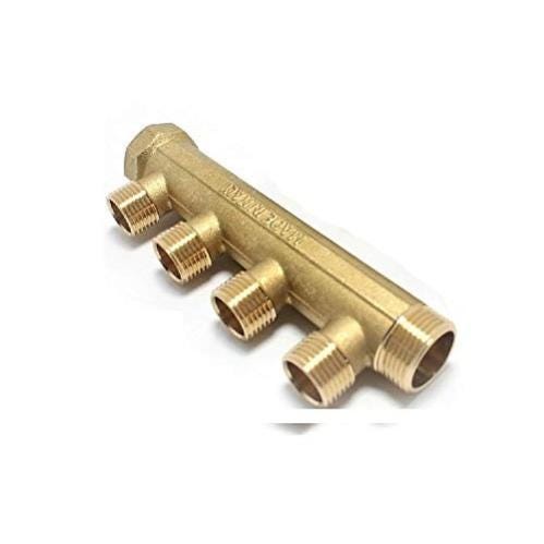Collettore con dado libero maschio-femmina 3/4 e 3 uscite maschio 1/2 | Ottone | Connessione sicura e durevole | Facile da installare | Ideale per idraulica | QUICK PLOMBERIE Collettore con dado libero maschio-femmina 3/4 e 3 uscite maschio 1/2 | Ottone | Connessione sicura e durevole | Facile da installare | Ideale per idraulica | QUICK PLOMBERIE