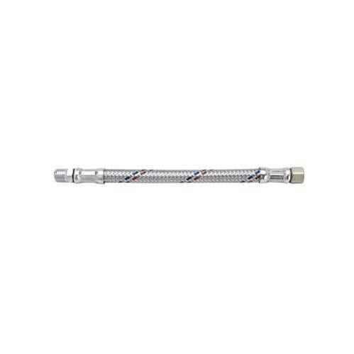 FLESSIBILE ACCIAIO INOX M1/2''xF3/8'' LUNGHEZZA 60 Cm PORTATA 48 L/min