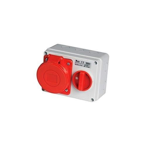 Presa Fissa As-Schwabe 62460 1 Vano - IP54 Per Esterni E Cantieri - Colore Grigio