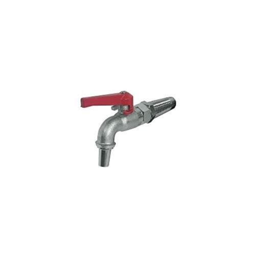 Rubinetto A Sfera Con Leva 1/2" E Chiusura A Lucchetto - Cilli Nichelato Per Giardino