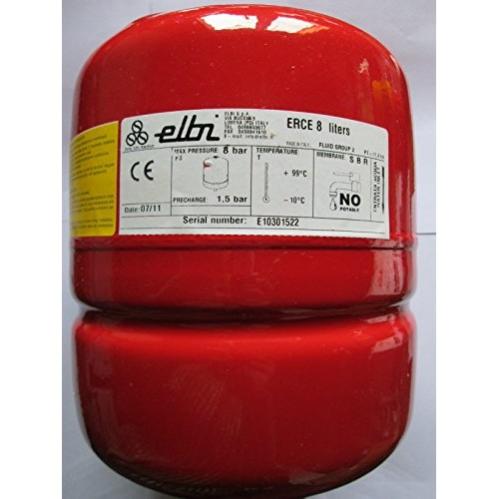 VASO DI ESPANSIONE ACQUA CALDA SFERA PALLA AUTOCLAVE 8 BAR 8 LITRI ERCE ...