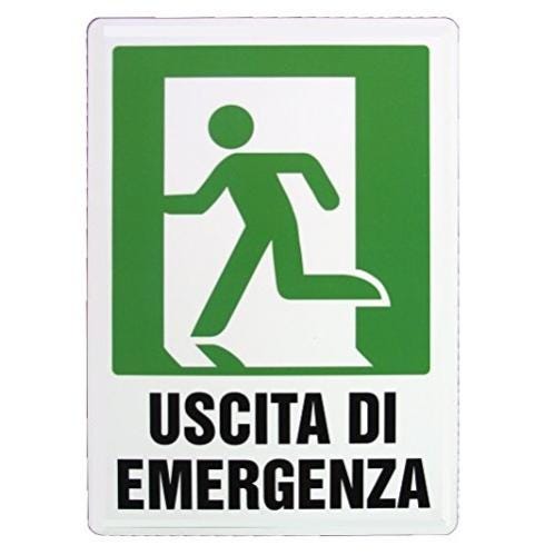 Cartello Scala Antincendio - A - PVC Adesivo 120x120 Mm - Foto 1