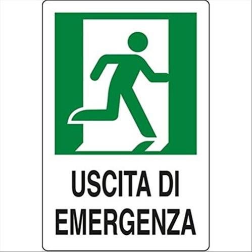 Cartello segnaletico in alluminio - 20x30 cm - Porta tagliafuoco