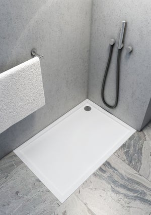 Plato de ducha de resina en 120x80 acabado blanco Ultraflat S Ideal Standard