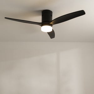 Ventilateur de Plafond avec Éclairage, 62W Moderne Plafonnier LED avec  Télécommande de Ventilateur et Application, Silencieuse 6 Vitesses,  Dimmable Su