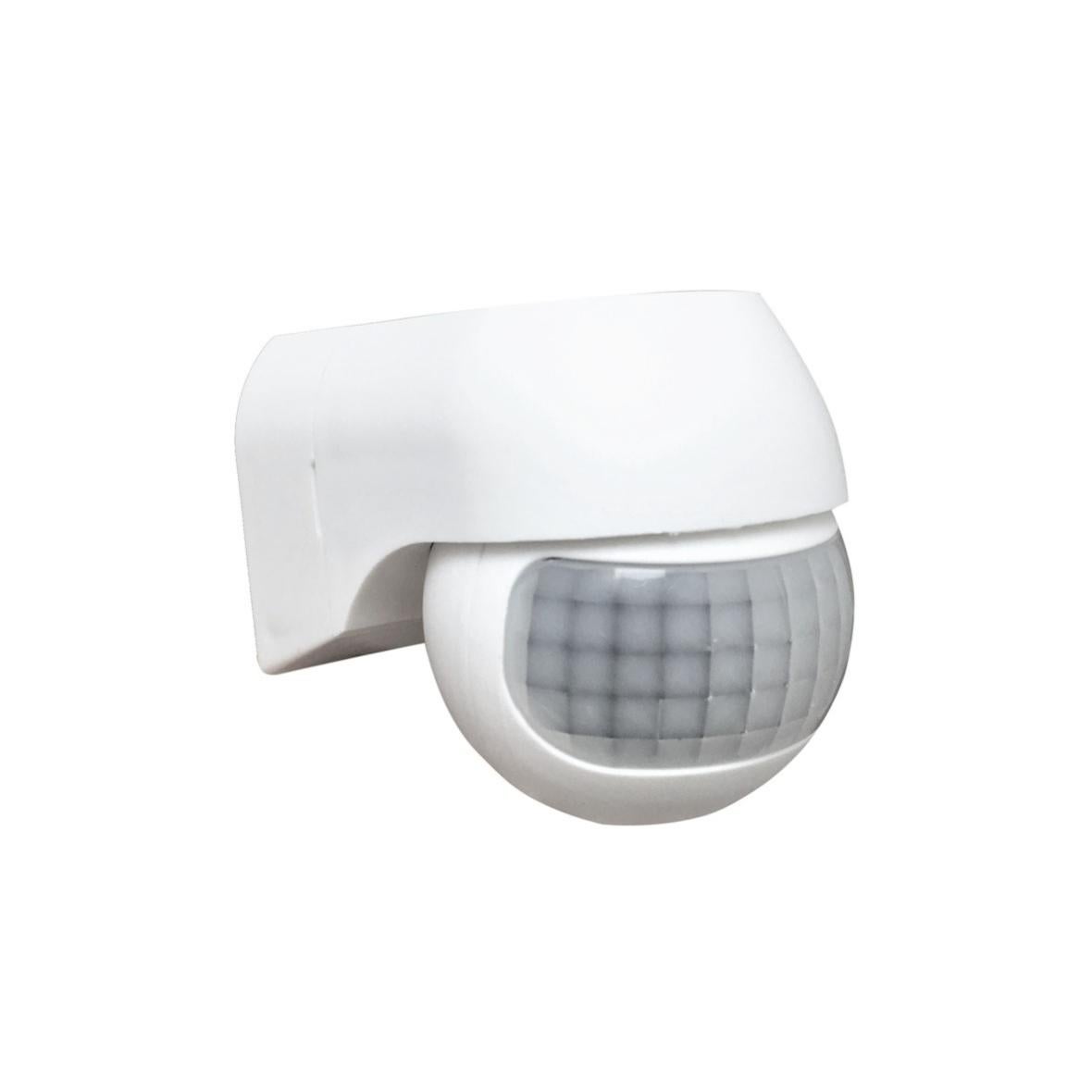 Sensore Movimento PIR - Angolo 180&deg;, Portata 10 M, Bianco