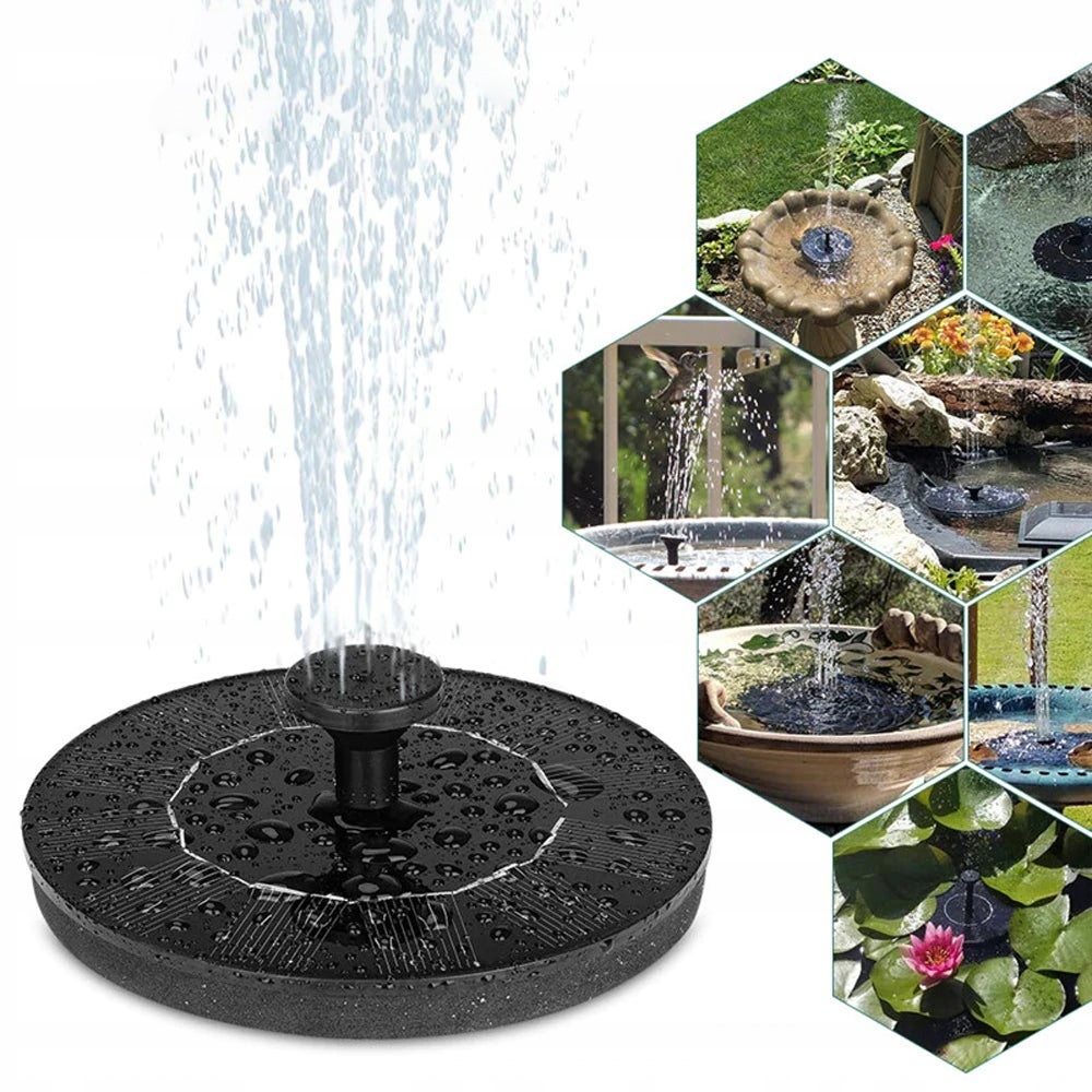 Fontaine solaire flottante pour jardin, fontaine d'eau, décoration