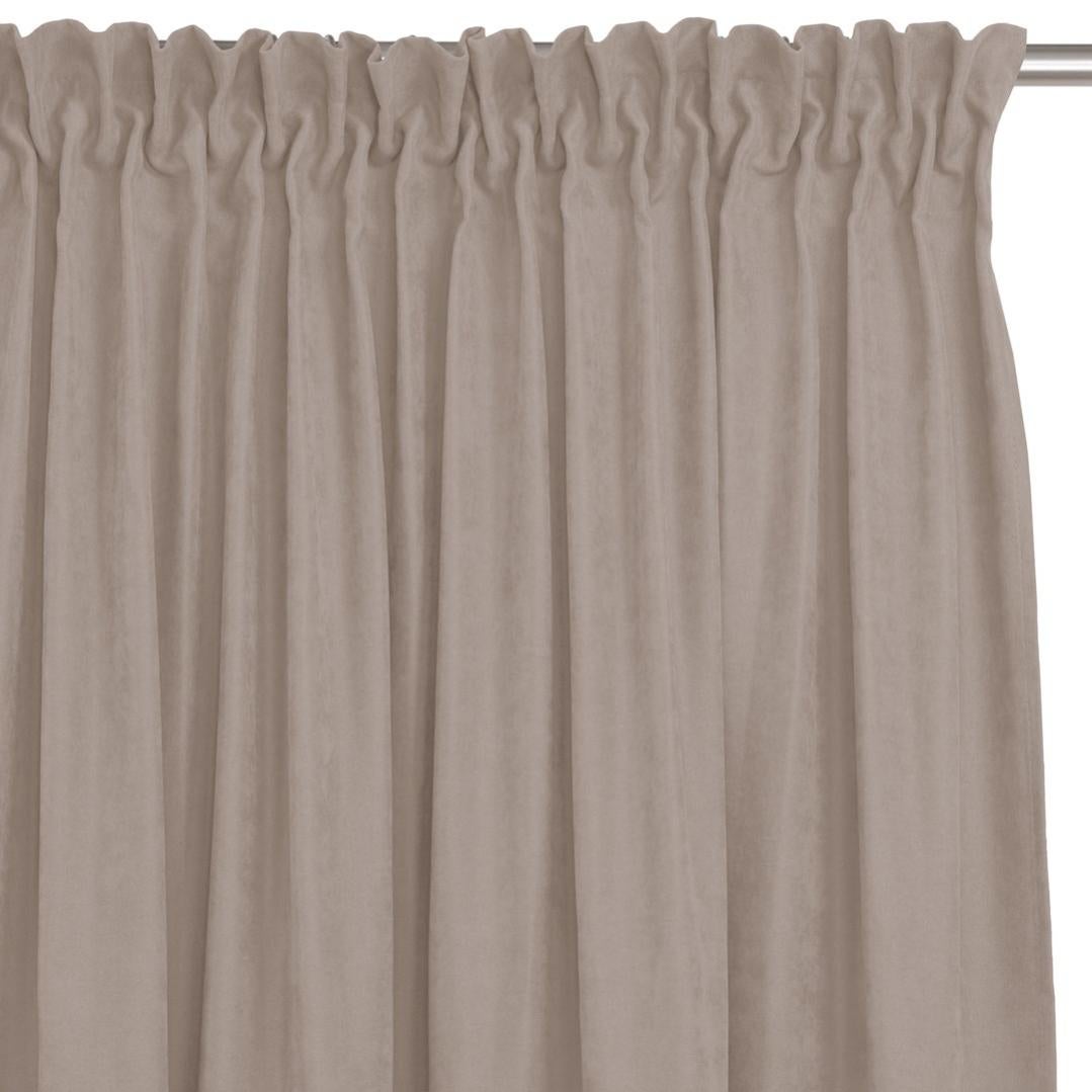 Exclusive Home Coppia Tende A Pannello Effetto Lino Con Occhielli, Color Cipria, 132x274 Cm Ciascuna - 2