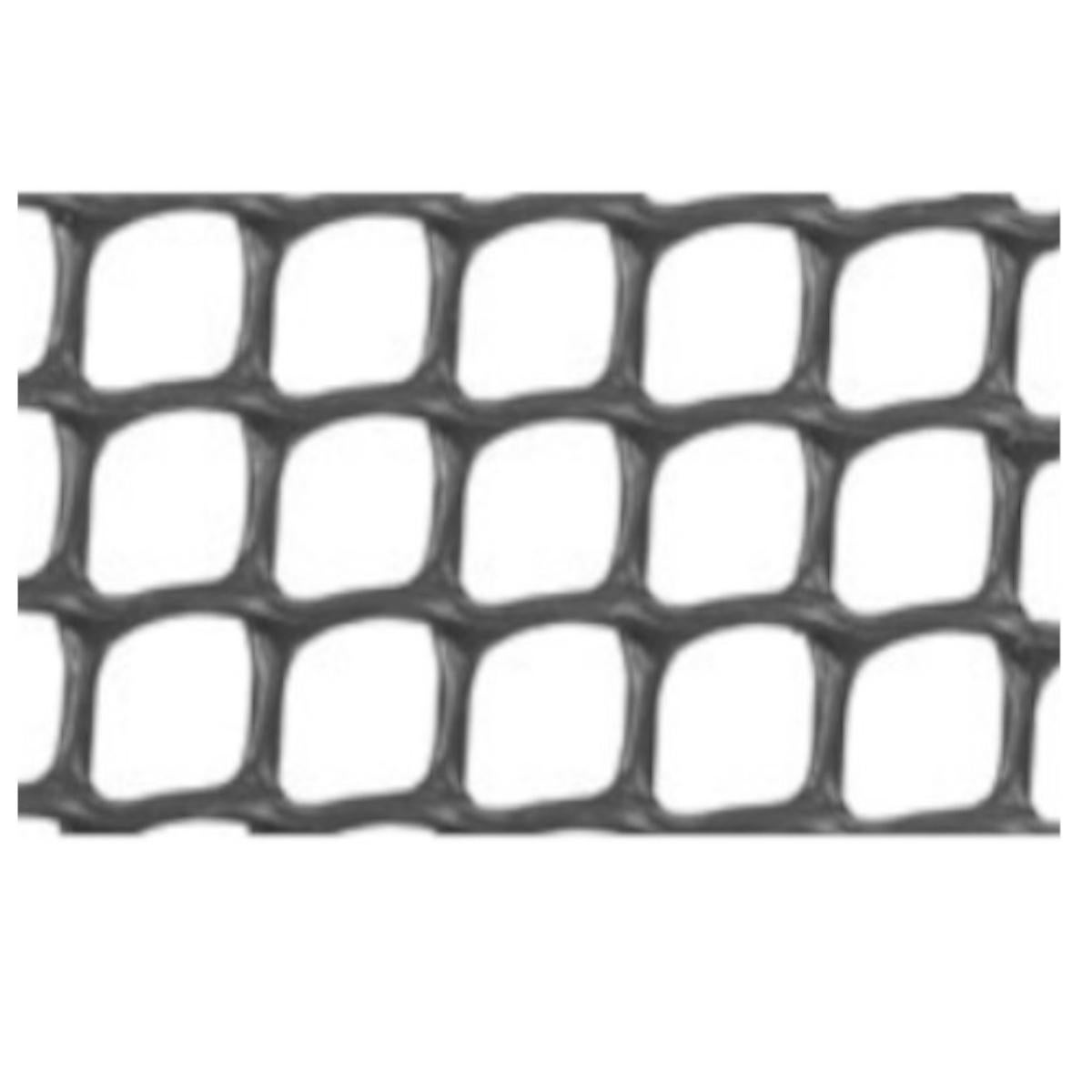 Maille Plastique| 1X30M| Gris| Composition 100% PVC| Cloture PVC| Rete Cloture| Reticule 10X10MM - 2