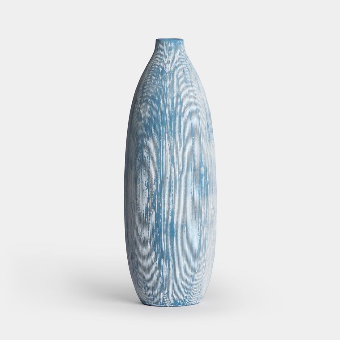 Vase En Dolomite Bleu Foncé Vieilli More | Leroy Merlin