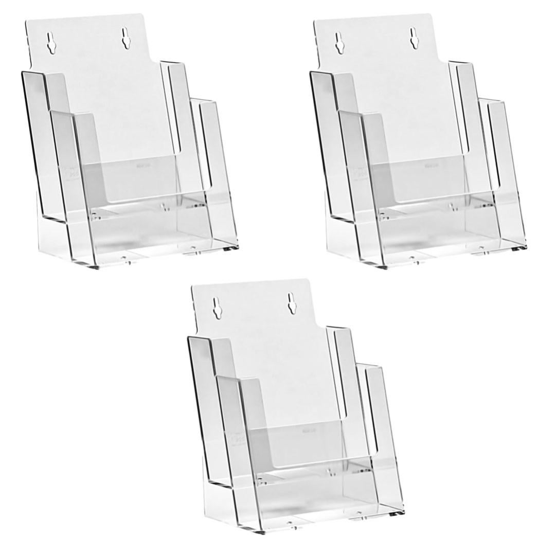Danieli - Kit da 3 Espositori A5 con 2 Tasche Porta Brochure da Tavolo ...