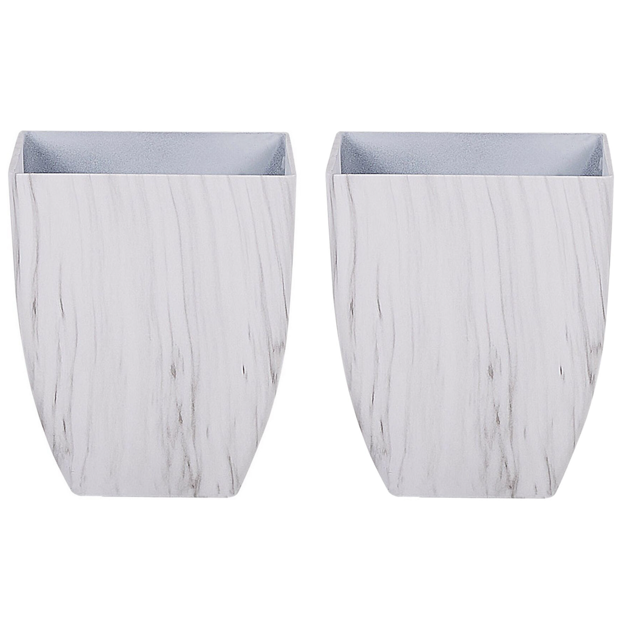 Bougeoir blanc bois verre 28 x 28 x 38 cm