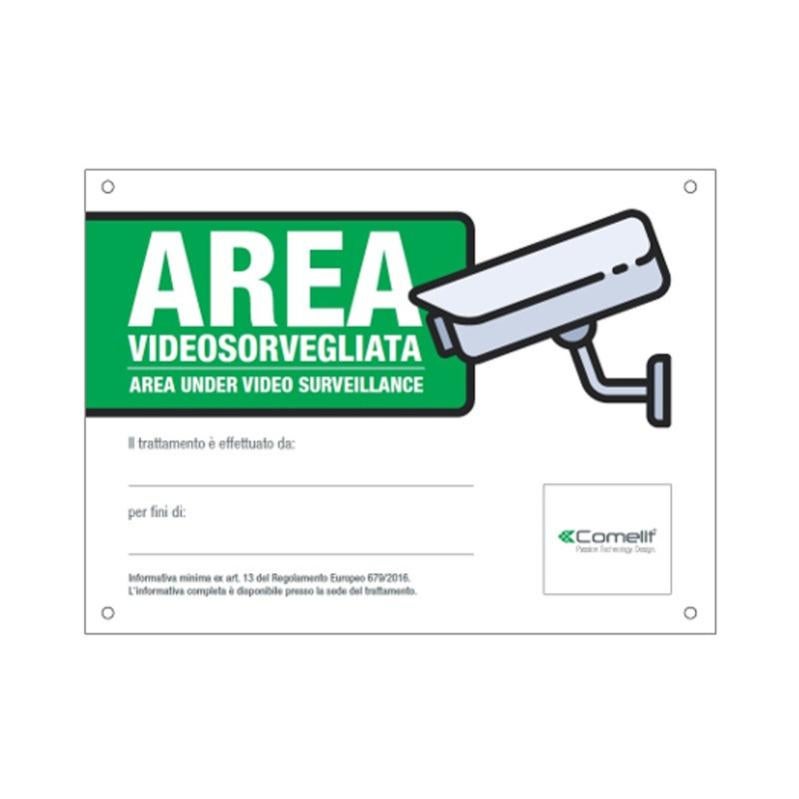 Cartello AREA VIDEOSORVEGLIATA Forex 297x210 Mm - Conforme GDPR, Made In Italy - Foto 8