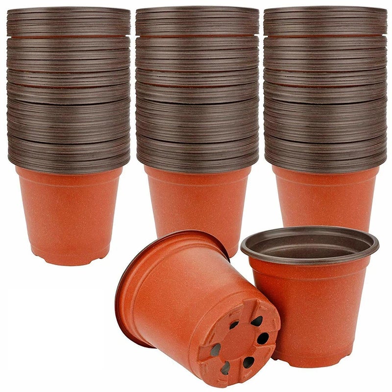 4 Pots de plantes de pépinière flexibles, récipient en plastique pour  plantes à fleurs, semis succulents, transplanteurs de boutures, 150PCS