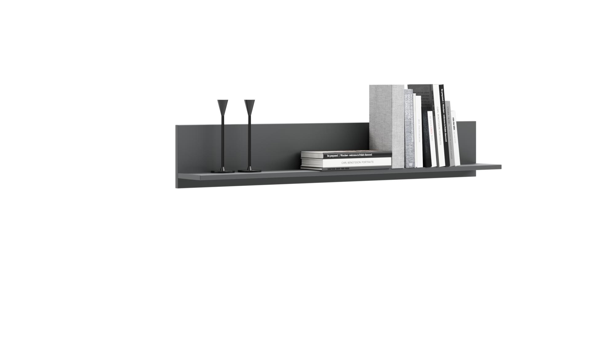 CASARIA Mensola da Parete Legno 90cm con Supporto 50-110cm Pensile