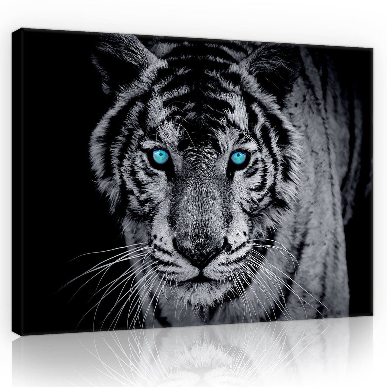 Impression sur Toile Tigre Animaux Nature Moderne 80x60 cm XXL