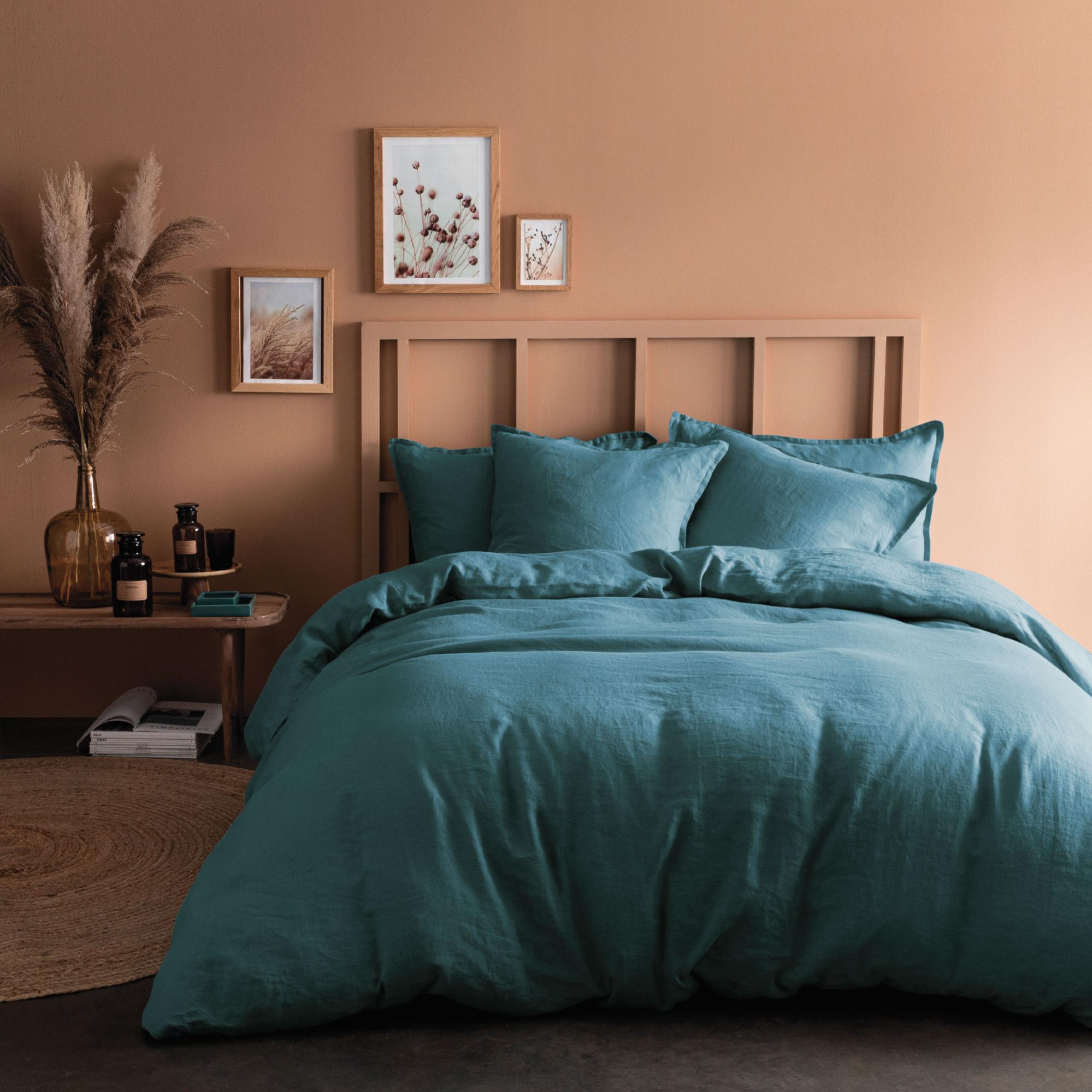 Housse de couette unie en lin, LIN LAVÉ | Leroy Merlin