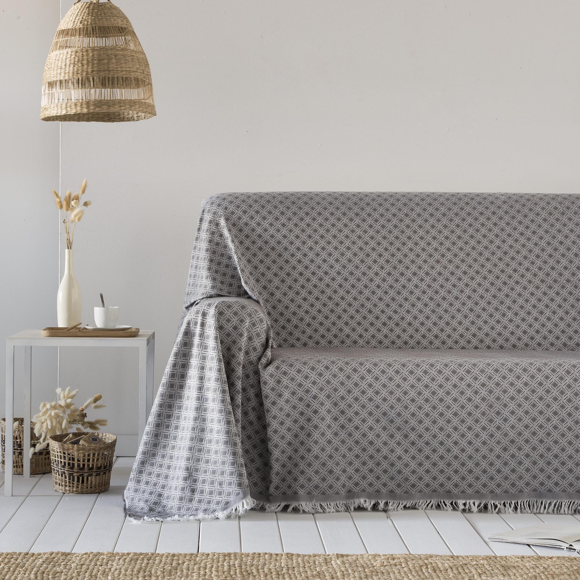 Patchwork Couverture Quilt 150x200cm Plaid Couvre-Lit Jeté