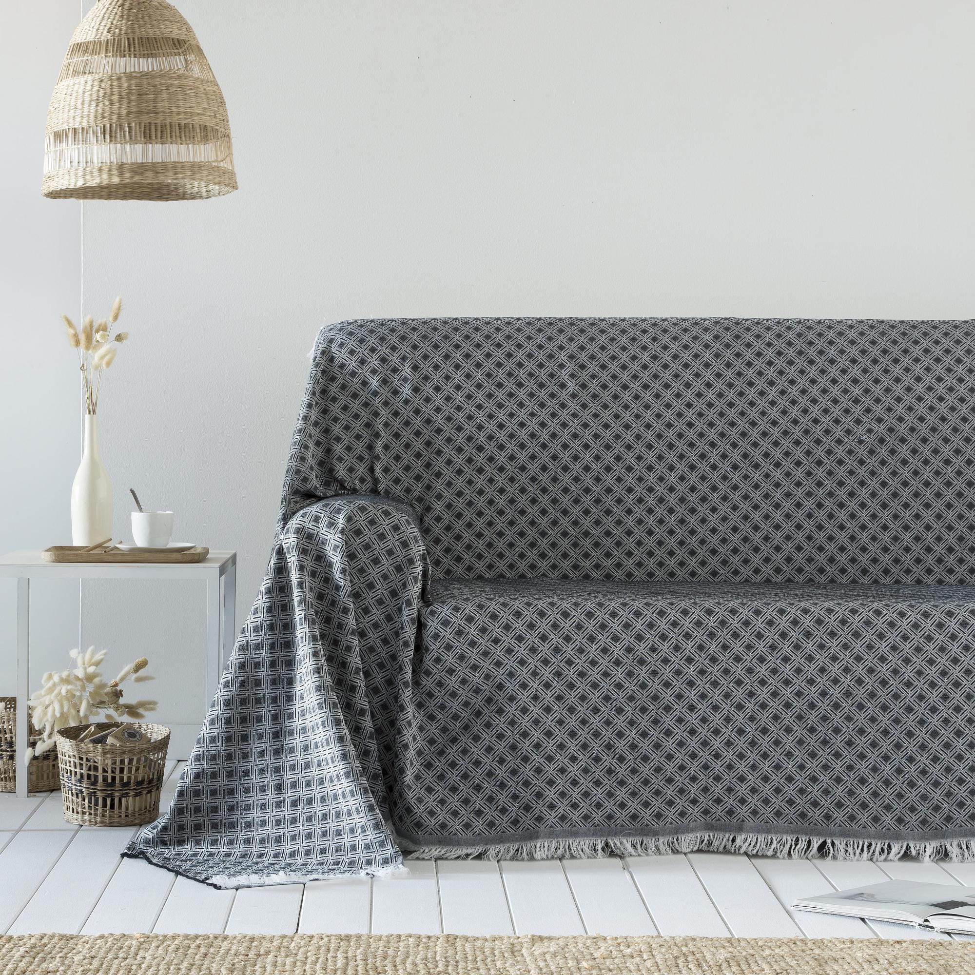 About Home - Coperta In Cotone A Spina Di Pesce, Per Letto - Foto 7