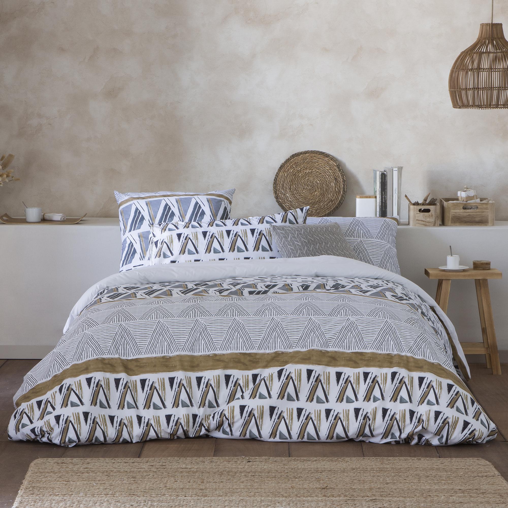 Funda nórdica lisala cama 90 cm - 150x220 cm, algodón 200 hilos. cierre con corchetes.