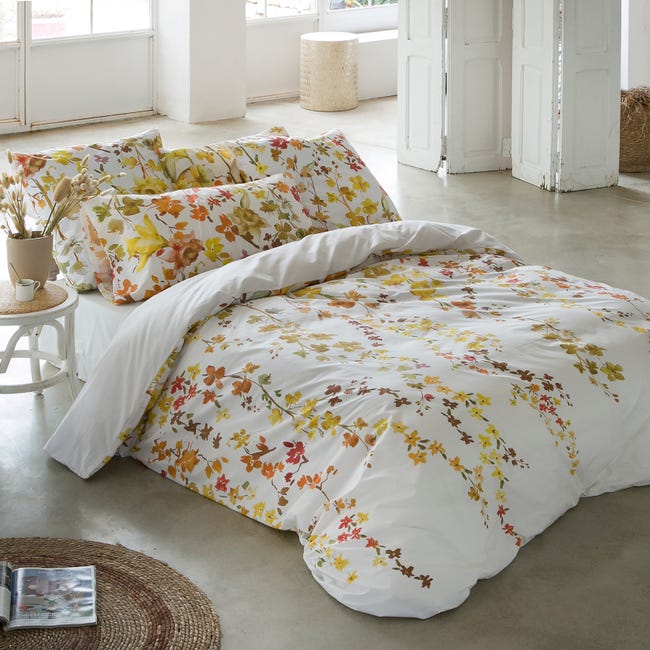 Funda nórdica Mombasi cama 135 cm - 220x220 cm, algodón 200 hilos. Cierre  con corchetes.