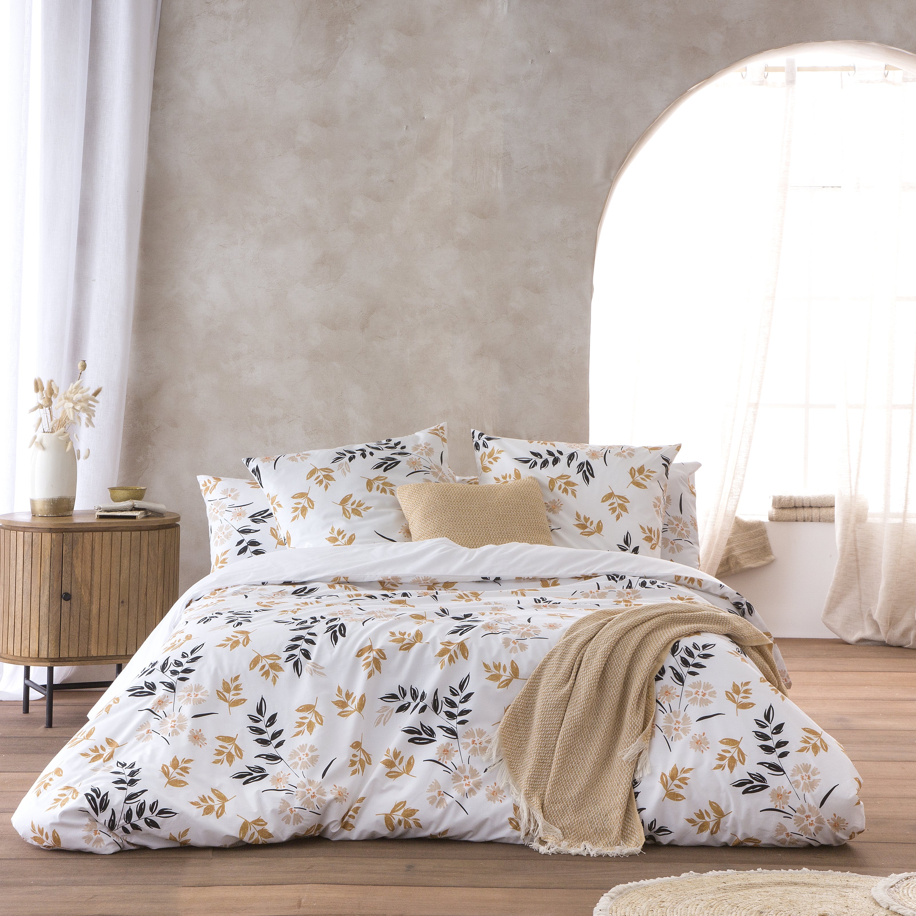 Funda nórdica beila cama 135 cm - 220x220 cm, algodón 200 hilos. cierre con botones.