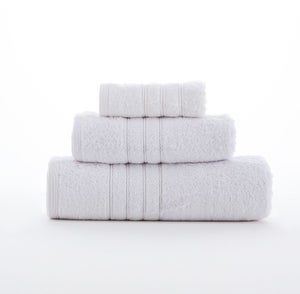 Juego 3 toallas de baño beige LUXURY algodón 100% Zero Twist