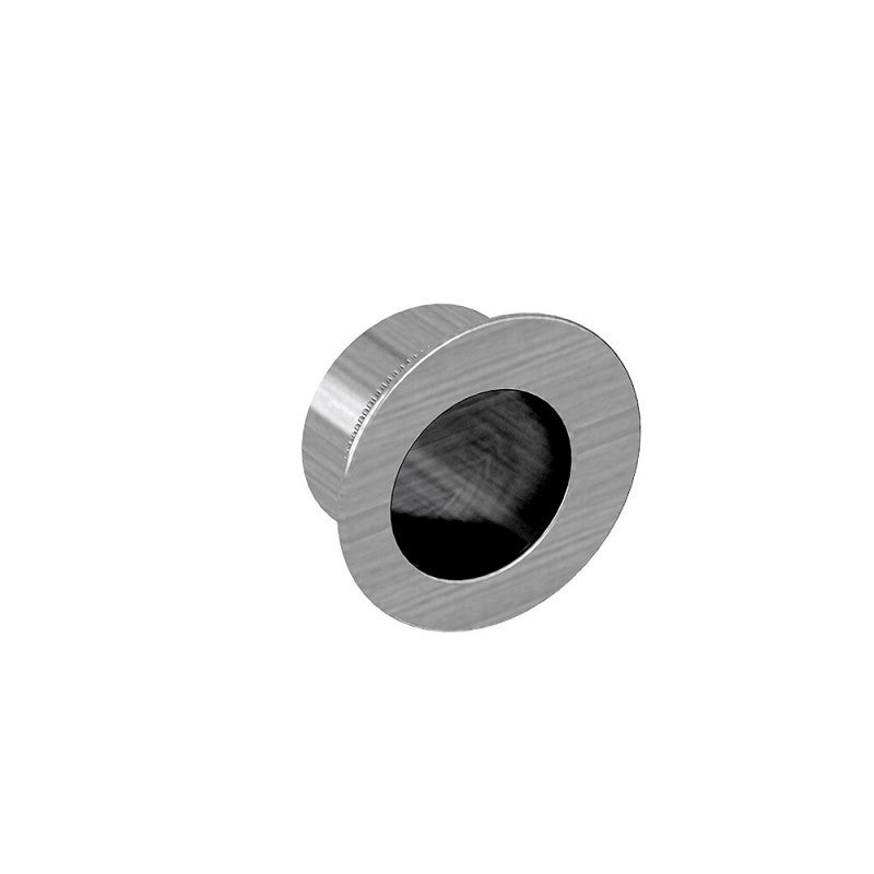 Tire-doigt carré 28 mm pour porte coulissante, acier finition satiné