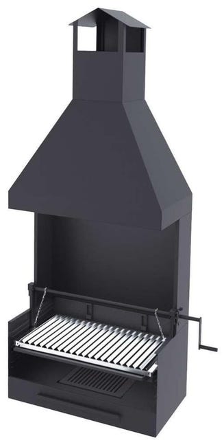 BARBECUE in acciaio inox a carbonella con TAVOLO - Giardino e Fai da te BARBECUE in acciaio inox a carbonella con TAVOLO - Giardino e Fai da te