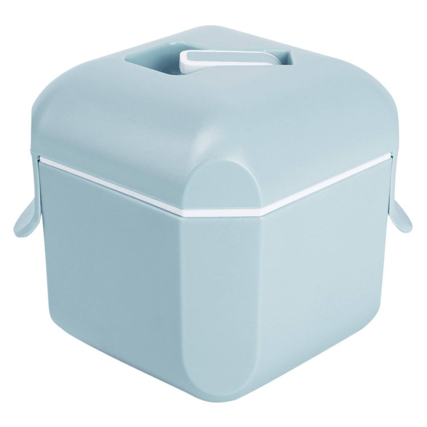 Xavax Lunch Box Portapranzo "To Go" 1700 Ml – Con Forchetta, Adatto A Microonde E Lavastoviglie, Azzurro/Grigio