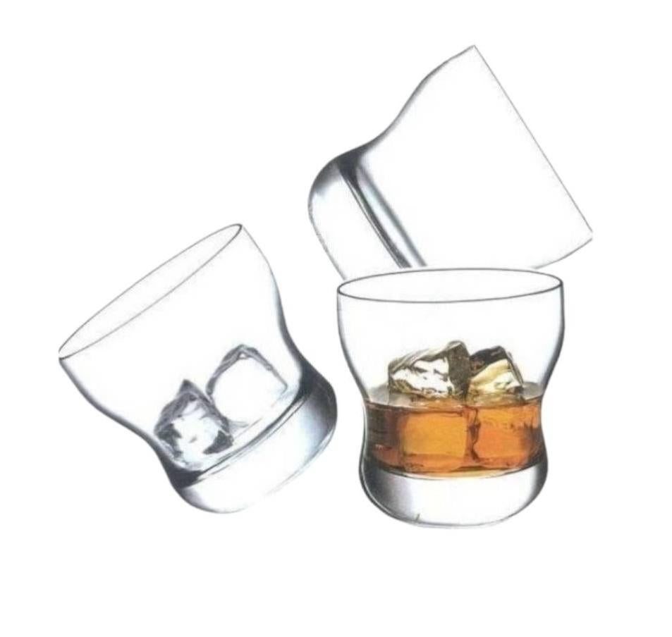 Bormioli Rocco Novecento Barware DOF - Set Di 4 Bicchieri Impilabili Trasparenti, Eleganti Per Cocktail E Mixology