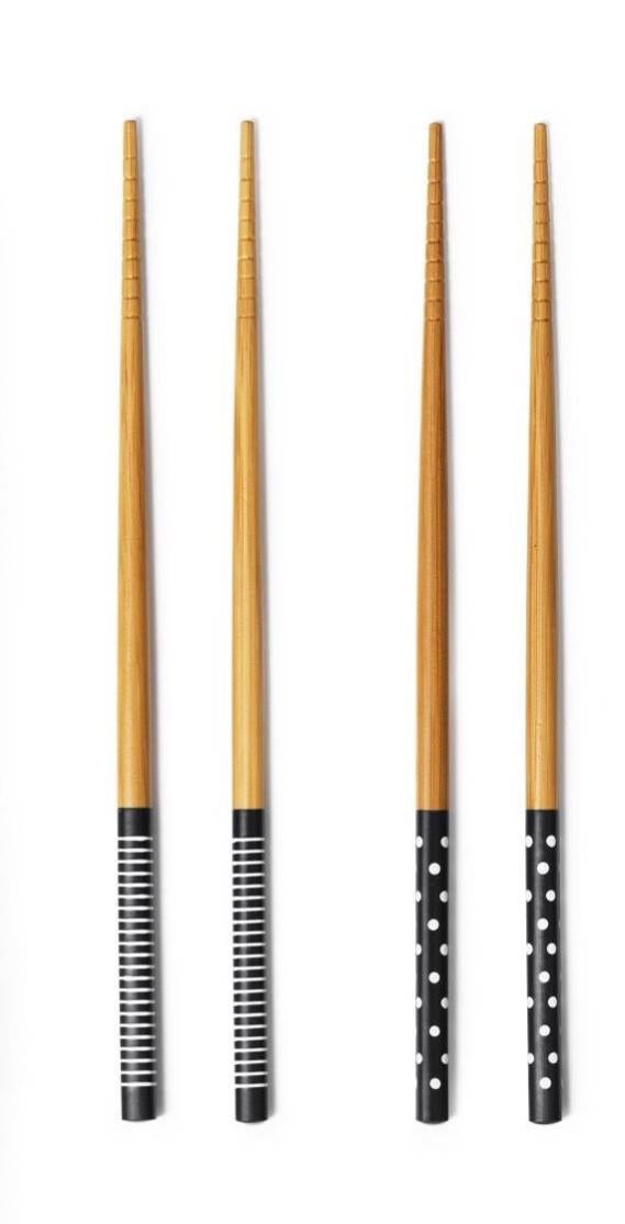 Soypi Set Da 2 Bacchette Asiatiche In Fibra Di Vetro Oro - Kit Sushi Giapponesi Cinesi Coreane Con Appoggio, Antiscivolo, Lavastoviglie, Regalo - 4