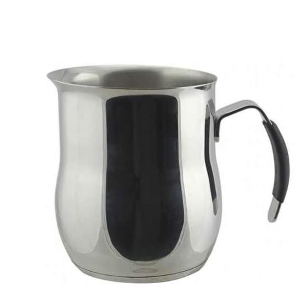 Scalda Latte PEZZETTI, Lattiera In Acciaio Inox, Bricco Latte In Acciaio, Senza Coperchio, 9 Tazze Bricco Latte Professionale