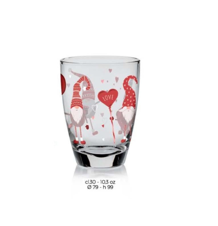 ROSALIA - Set da 3 bicchieri acqua Linda CERVE | Cerve Shop