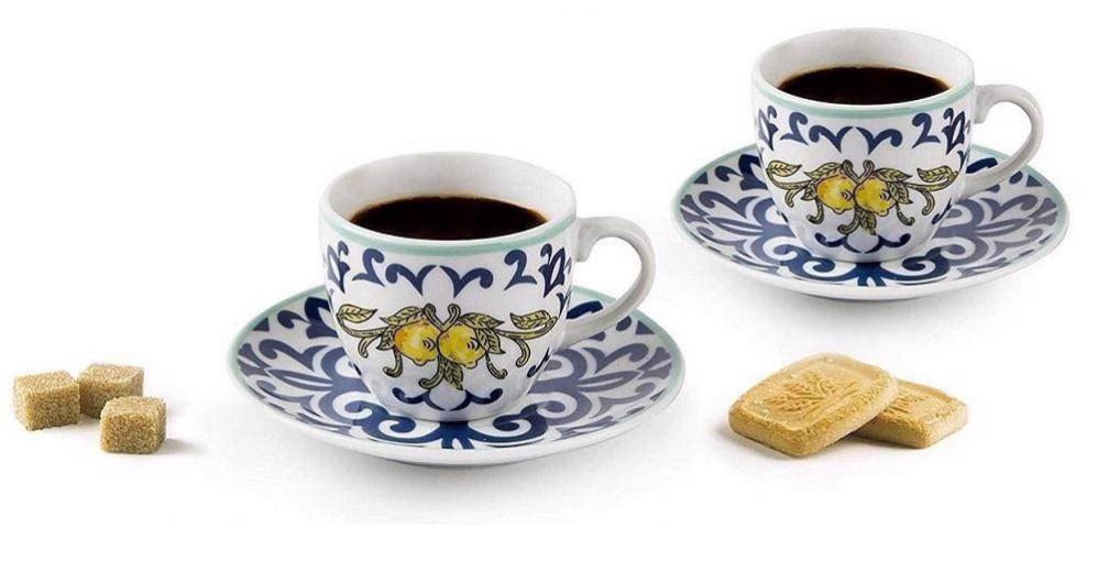 Set 6 Piatti Pizza Excelsa Amalfi | Porcellana | Design Limoni E Maioliche - Foto 3